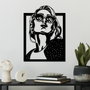 Wallity July Accesorio Decorativo de Pared de Metal Negro